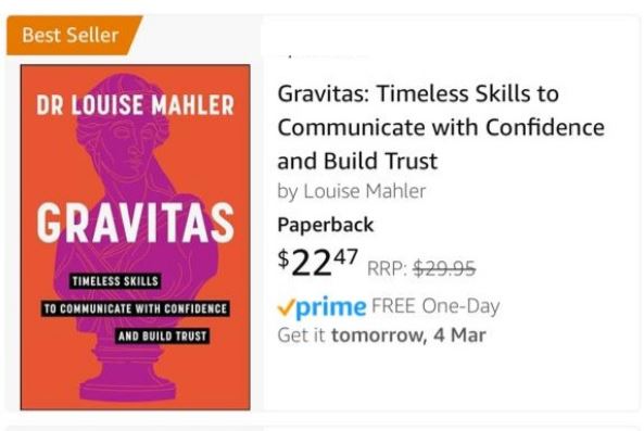 Gravitas: Timeless Skills to Communicate with Confidence and Build Trust by Louise Mhaler
