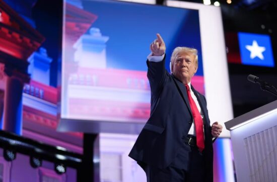 Before Donald Trump spoke at the Republic National Convention, his son, Eric Trump, took to the lectern.