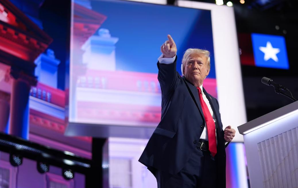 Before Donald Trump spoke at the Republic National Convention, his son, Eric Trump, took to the lectern.